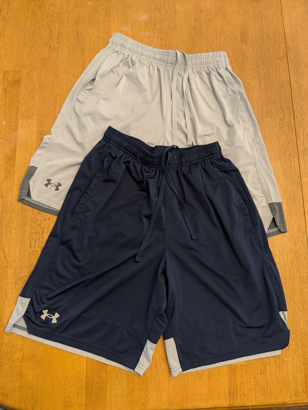 Under Armour Men's Tech Mesh Performance Shorts - Navy & Light Gray